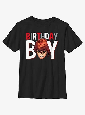 Marvel Avengers Birthday Boy Black Widow Youth T-Shirt