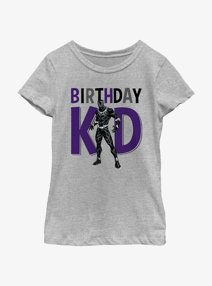 Marvel Avengers Birthday Kid Black Panther Youth Girls T-Shirt