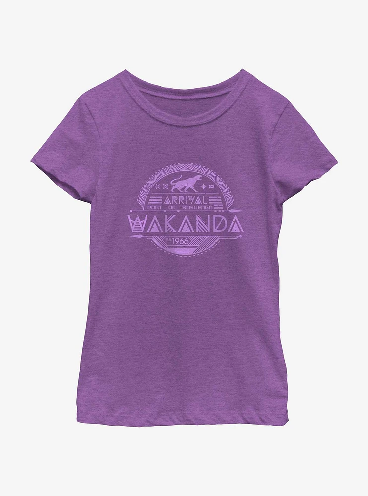 Marvel Avengers Port Of Bashenga Wakanda Youth Girls T-Shirt