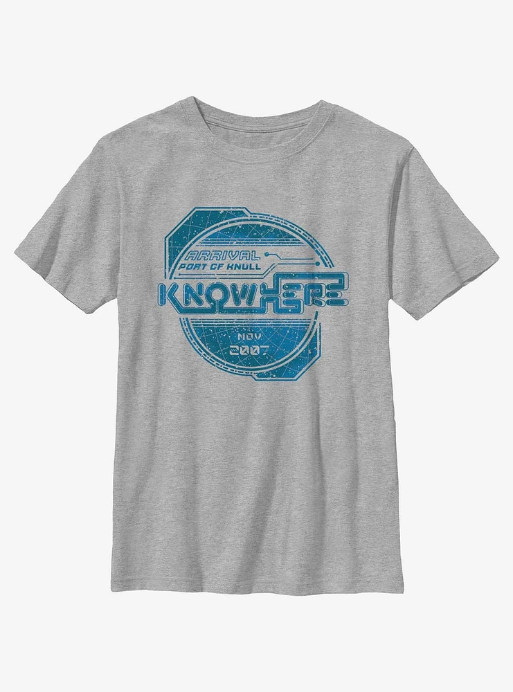 Marvel Avengers Knowhere Arrival Port Youth T-Shirt