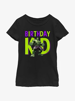 Marvel Avengers Birthday Kid Hulk Youth Girls T-Shirt