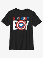 Marvel Avengers Birthday Boy Icon Captain America Youth T-Shirt