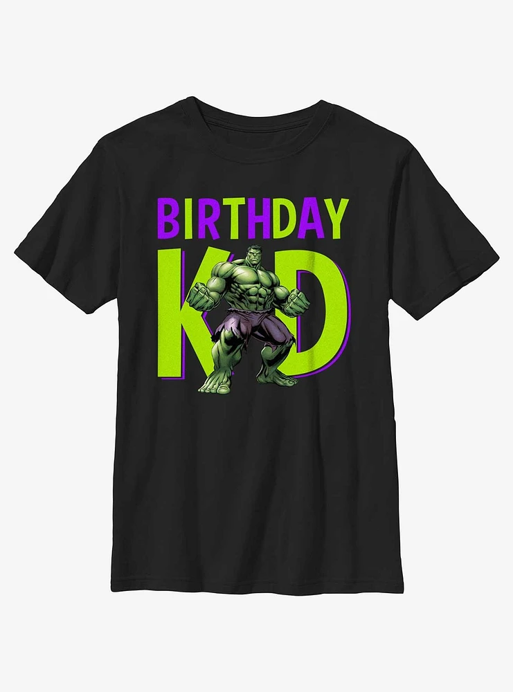 Marvel Avengers Birthday Kid Hulk Youth T-Shirt