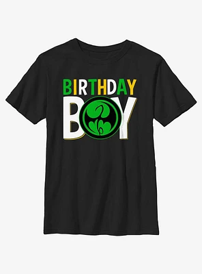 Marvel Avengers Birthday Boy Icon Iron Fist Youth T-Shirt