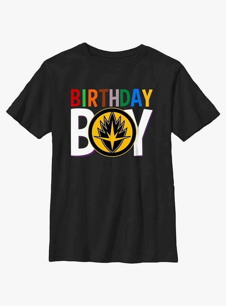 Marvel Avengers Birthday Boy Icon Guardians Of The Galaxy Youth T-Shirt