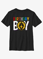 Marvel Avengers Birthday Boy Icon Guardians Of The Galaxy Youth T-Shirt