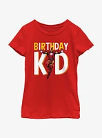 Marvel Avengers Birthday Kid Iron Man Youth Girls T-Shirt