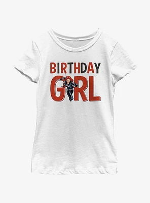 Marvel Avengers Birthday Girl Black Widow Youth Girls T-Shirt