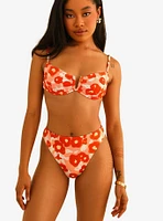 Dippin' Daisy's Seashore High Waisted Cheeky Swim Bottom Bloom