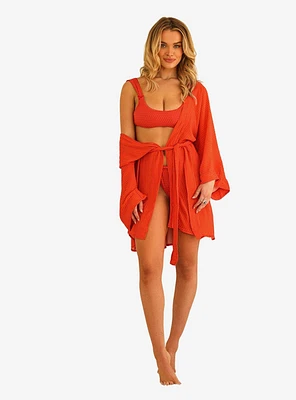 Dippin' Daisy's Marilyn Swim Cover-Up Belted Robe Pin Up Dot