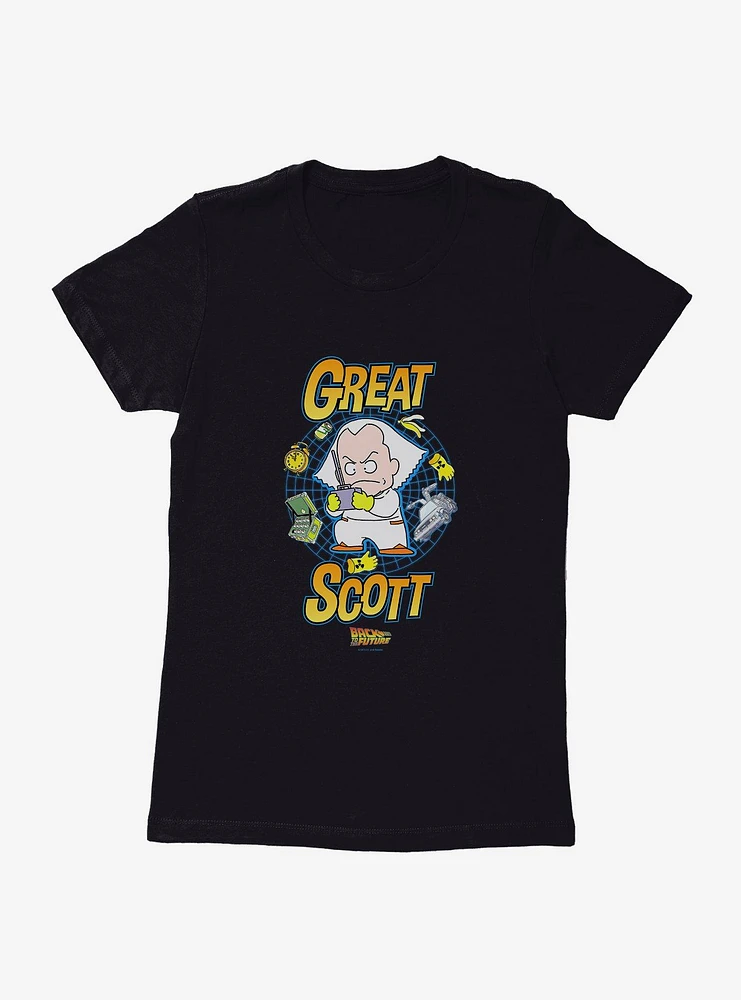 Back To The Future Anime Great Scott Womens T-Shirt
