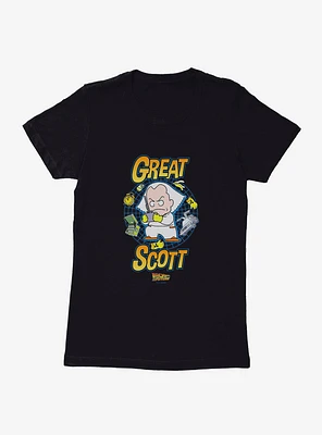 Back To The Future Anime Great Scott Womens T-Shirt