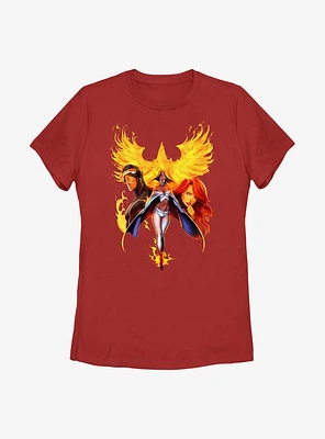 X-Men Diamonds And Fire Womens T-Shirt