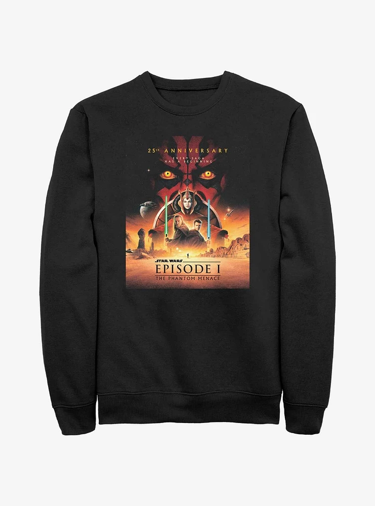 Star Wars Episode I: The Phantom Menace 25th Anniversary Poster Sweatshirt