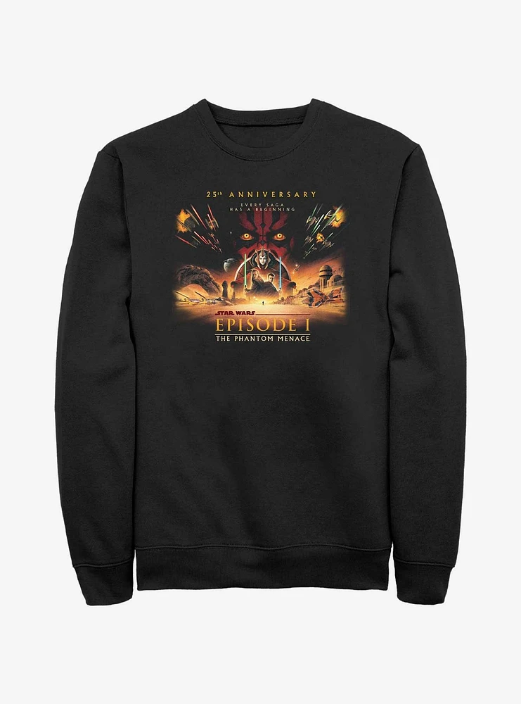 Star Wars Episode I: The Phantom Menace 25th Anniversary Full Poster Sweatshirt