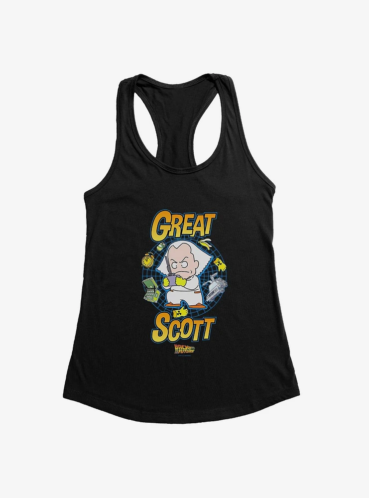 Back To The Future Anime Great Scott Womens Tank Top