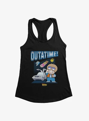 Back To The Future Anime Outatime! Womens Tank Top