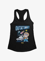 Back To The Future Anime Outatime! Womens Tank Top