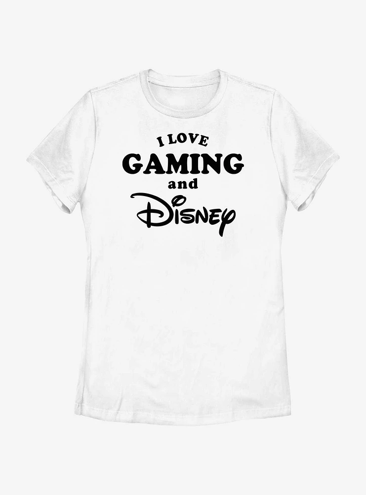 Disney I Love Gaming and Womens T-Shirt