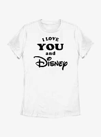 Disney I Love You and Womens T-Shirt