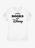 Disney I Love Books and Womens T-Shirt