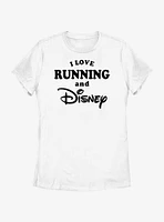 Disney I Love Running and Womens T-Shirt