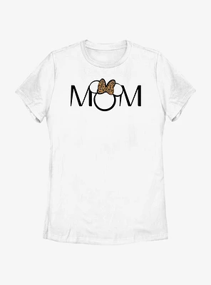 Disney Minnie Mouse Mom Leopard Ears Womens T-Shirt