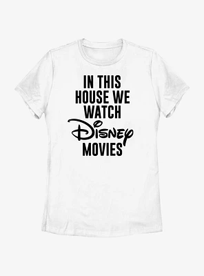 Disney We Watch Movies Womens T-Shirt