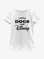 Disney I Love Dogs and Girls Youth T-Shirt