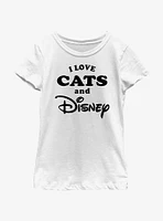 Disney I Love Cats and Girls Youth T-Shirt