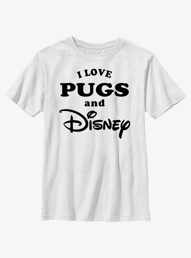 Disney I Love Pugs and Youth T-Shirt