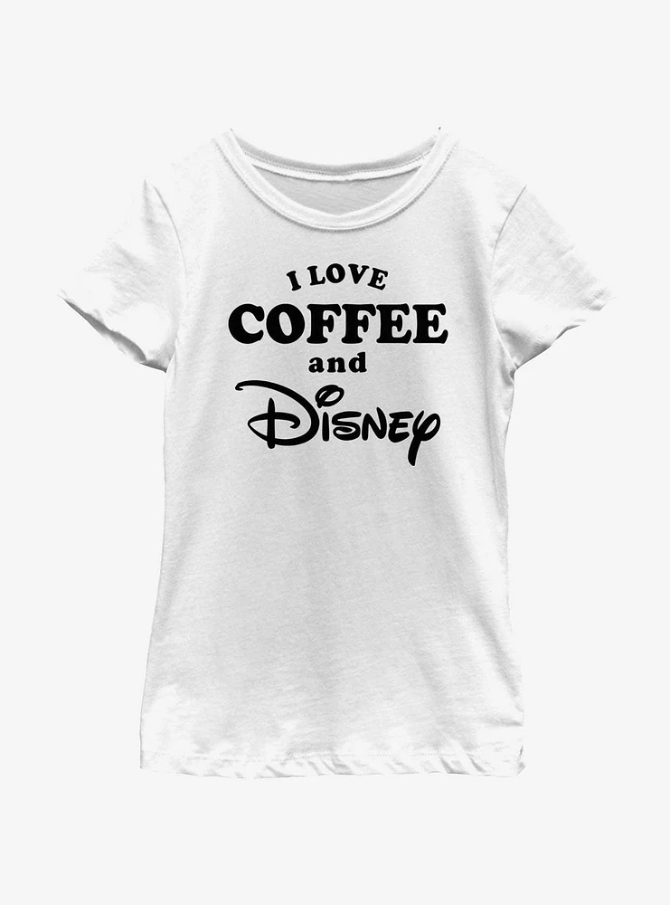 Disney I Love Coffee and Girls Youth T-Shirt