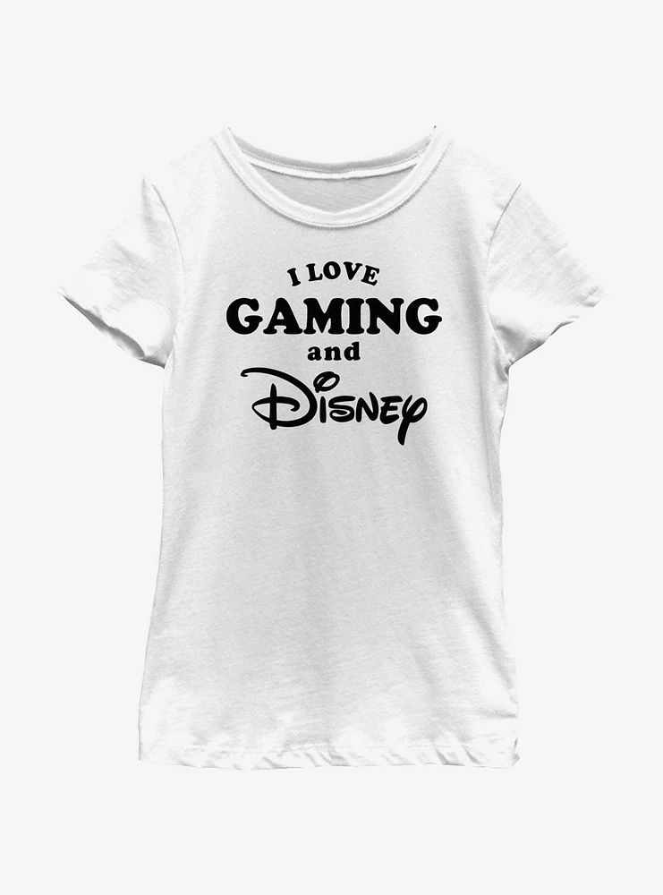 Disney I Love Gaming and Girls Youth T-Shirt