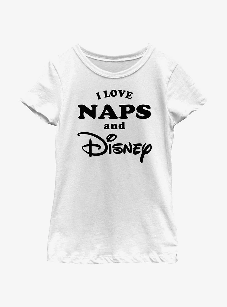 Disney I Love Naps and Girls Youth T-Shirt