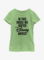 Disney We Watch Movies Girls Youth T-Shirt