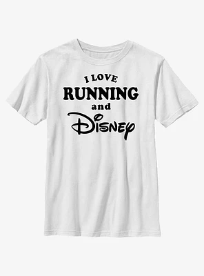 Disney I Love Running and Youth T-Shirt