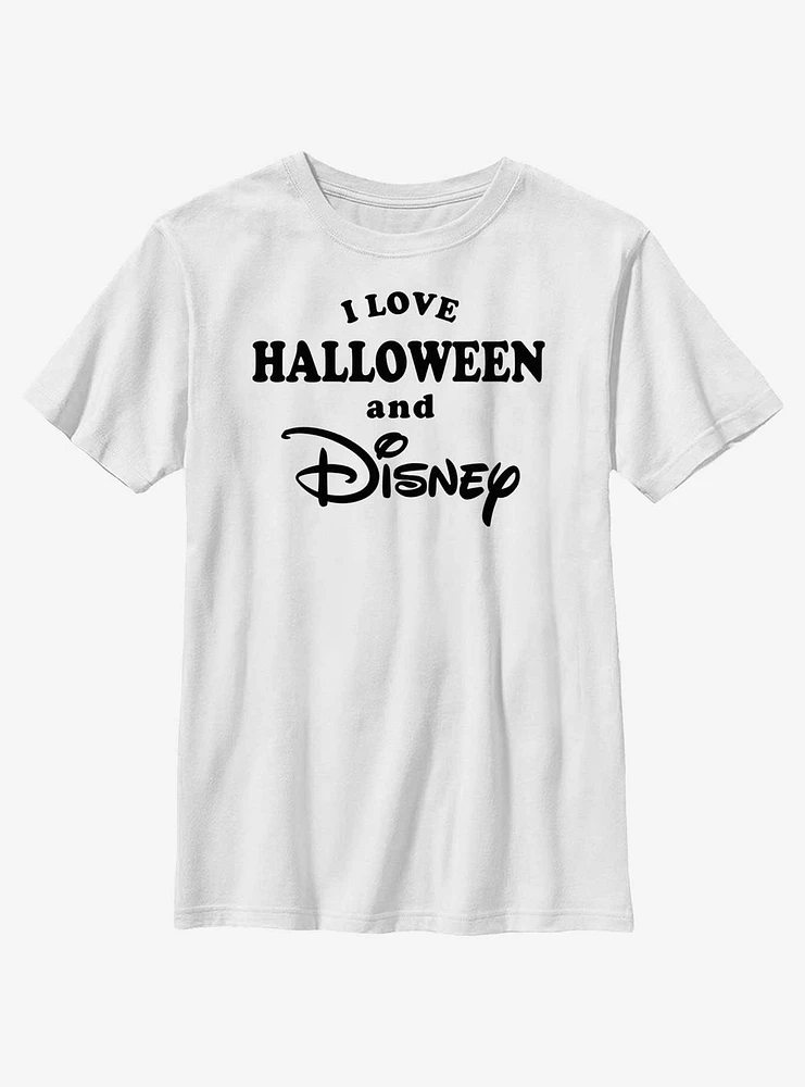 Disney I Love Halloween and Youth T-Shirt