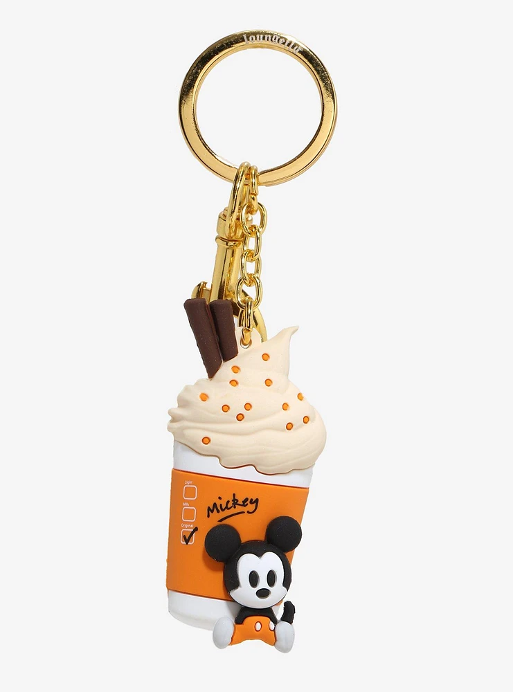 Loungefly Disney Mickey Mouse Pumpkin Spice Latte 3D Keychain — BoxLunch Exclusive