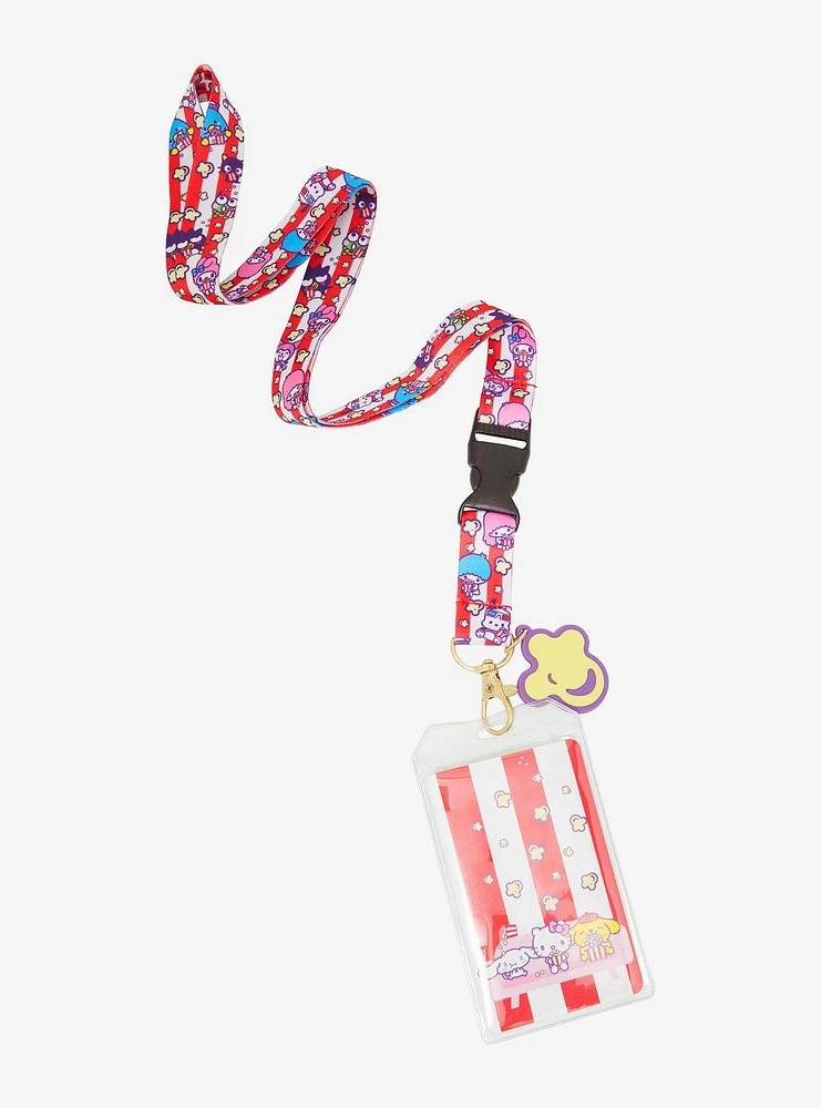 Sanrio Hello Kitty & Friends Popcorn Allover Print Lanyard - BoxLunch Exclusive