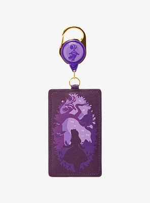 Disney Alice in Wonderland Alice & Cheshire Cat Silhouette Retractable Lanyard — BoxLunch Exclusive