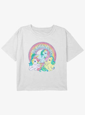 My Little Pony Retro Ponies Youth Girls Boxy Crop T-Shirt