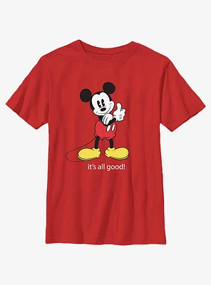 Disney Mickey Mouse All Good Mick Youth T-Shirt