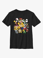 Nintendo Super Mario Villain Group Youth T-Shirt