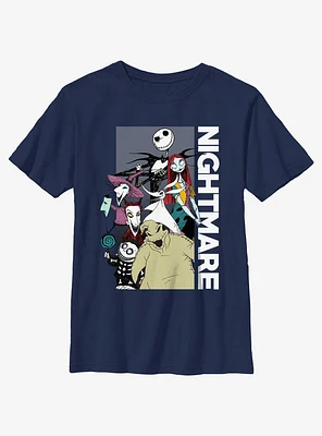 Disney The Nightmare Before Christmas Group Stacked Portrait Youth T-Shirt