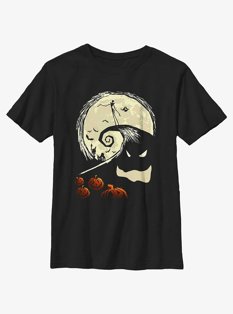 Disney The Nightmare Before Christmas Jack On Pumpkin Hill Youth T-Shirt