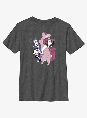 Disney The Nightmare Before Christmas Lock Shock and Barrel Easter VibesYouth T-Shirt