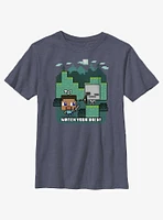 Minecraft Watch Your Back Youth T-Shirt