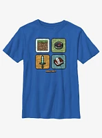 Minecraft Icon Grid Youth T-Shirt