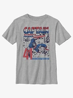 Marvel Captain America Classic Comic Portrait Youth T-Shirt