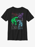 Marvel Avengers Running Grid Youth T-Shirt